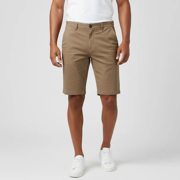 Pierre Cardin Mens Golf Chino Shorts Taupe