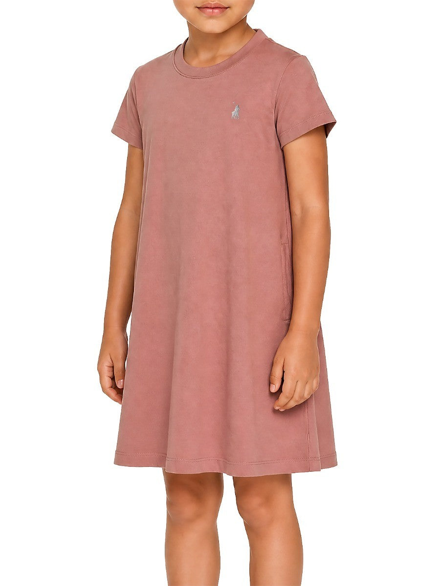 Polo Girls Kourtney T Shirt Dress Rosewood