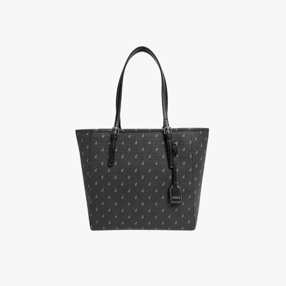 Polo Iconic Medium Tote Handbag Black | Polo