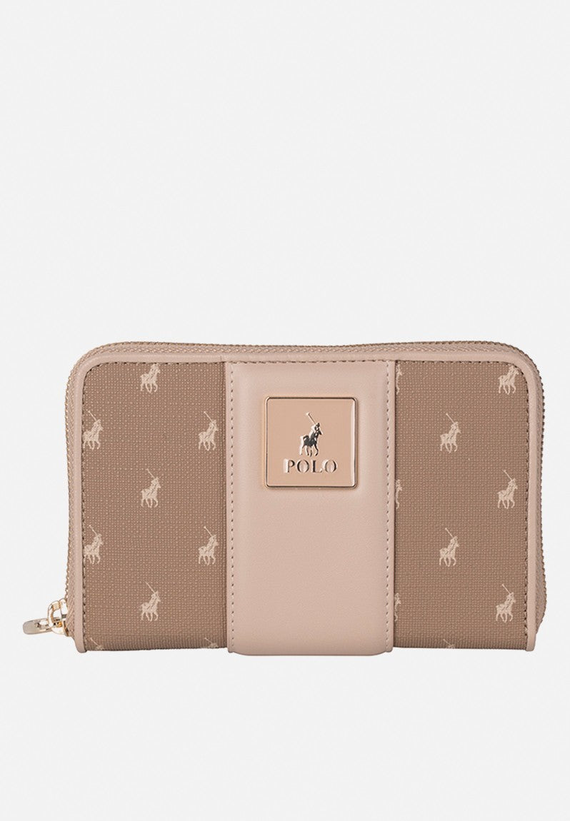 Polo Kensington Medium Zip Around Purse Tawny Brown