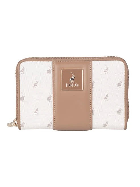 Polo Kensington Medium Zip Around Purse White