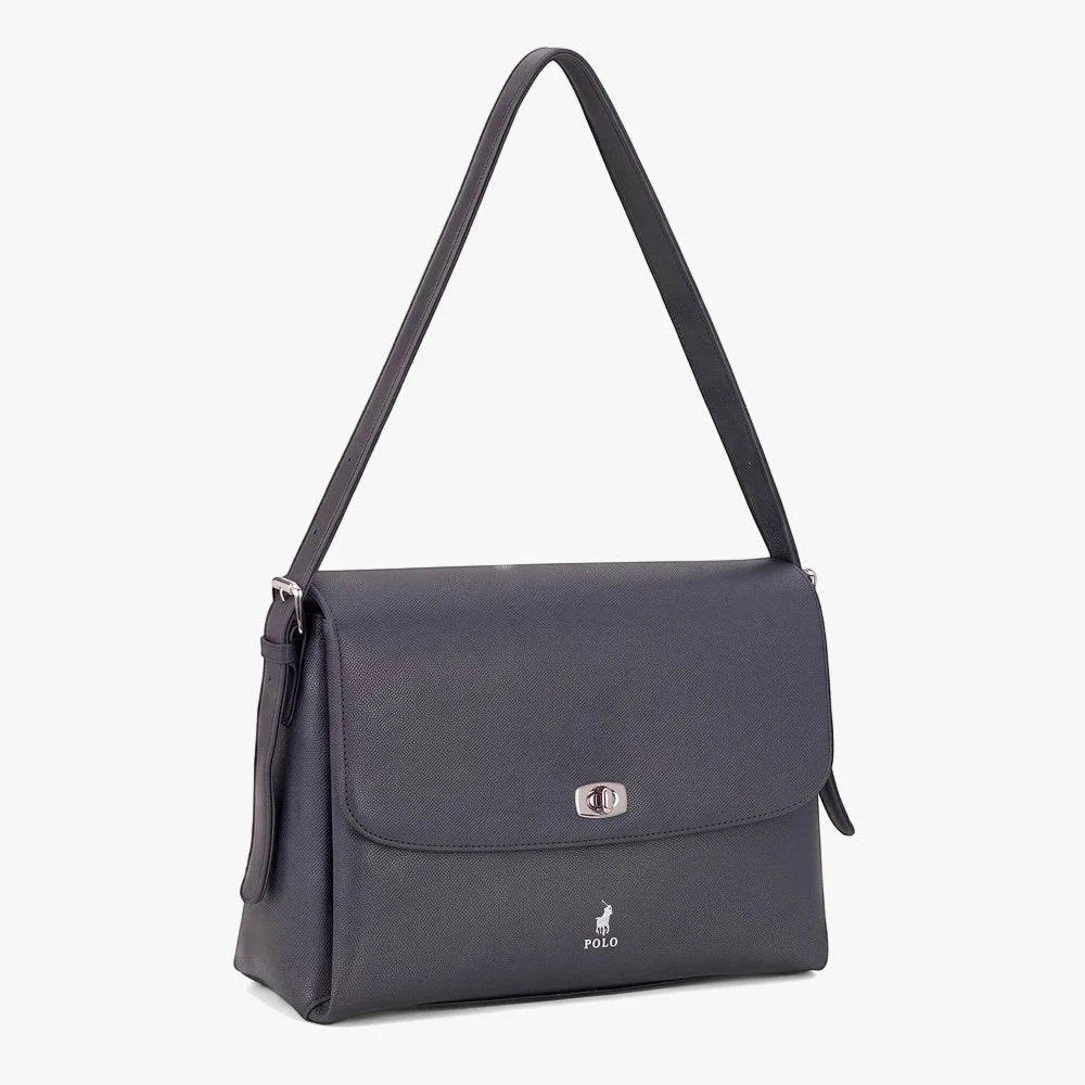 Polo Lyon Flapover Bag Black | Polo