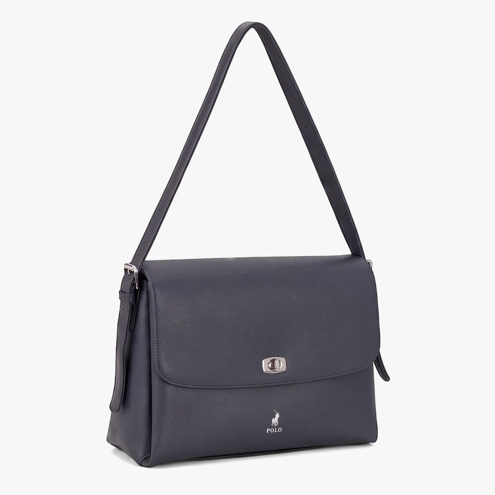 Polo Lyon Flapover Bag Black | Polo