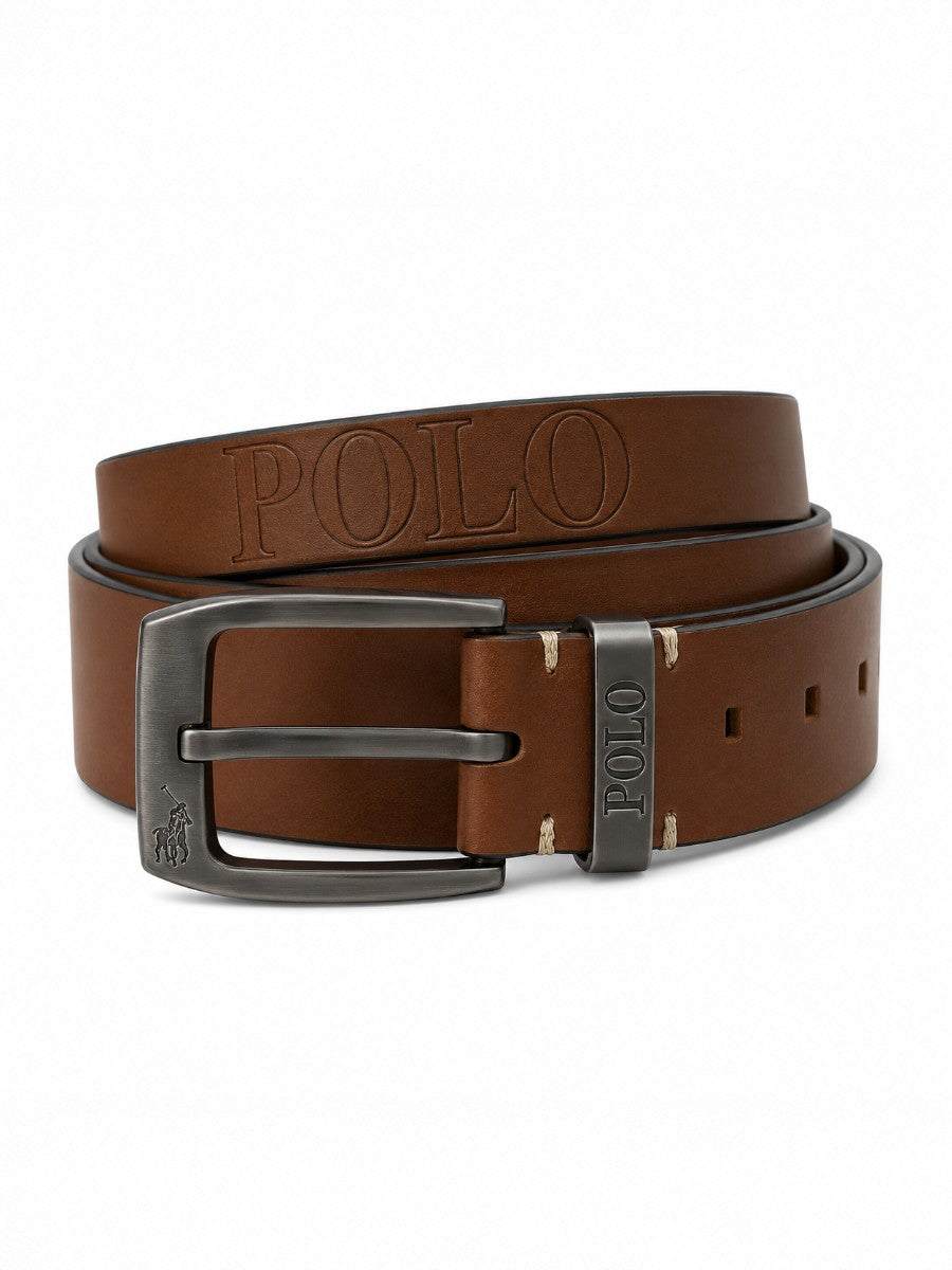 Polo Mens Angelo Belt Chestnut