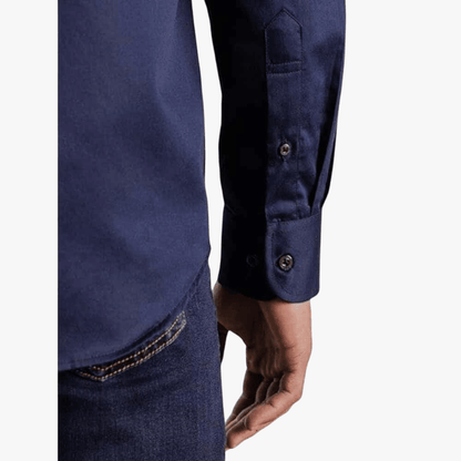 Polo Mens Custom Fit Greig Long Sleeve Shirt Navy | Polo