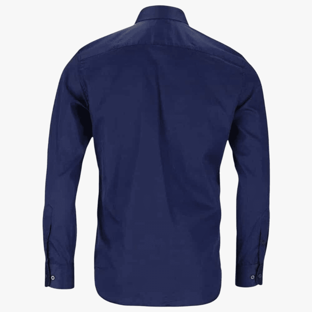 Polo Mens Custom Fit Greig Long Sleeve Shirt Navy | Polo