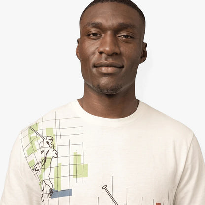 Headshot of a man wearing an off-white Polo men&