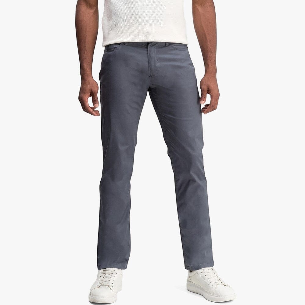 Polo Mens Ethan 5 Pocket Straight Leg Trouser Dark Grey | Polo
