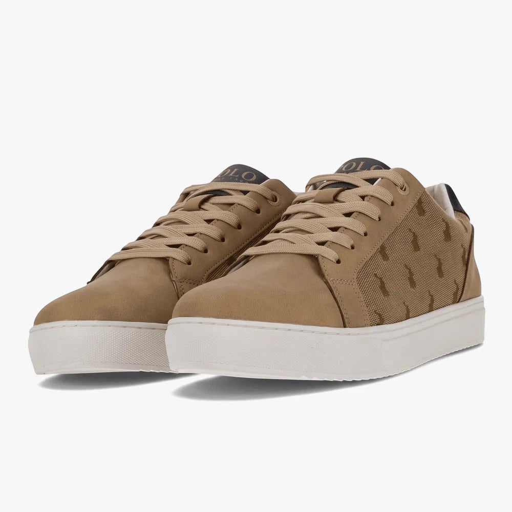 Polo Mens Jacquared Sneaker Stone | Polo