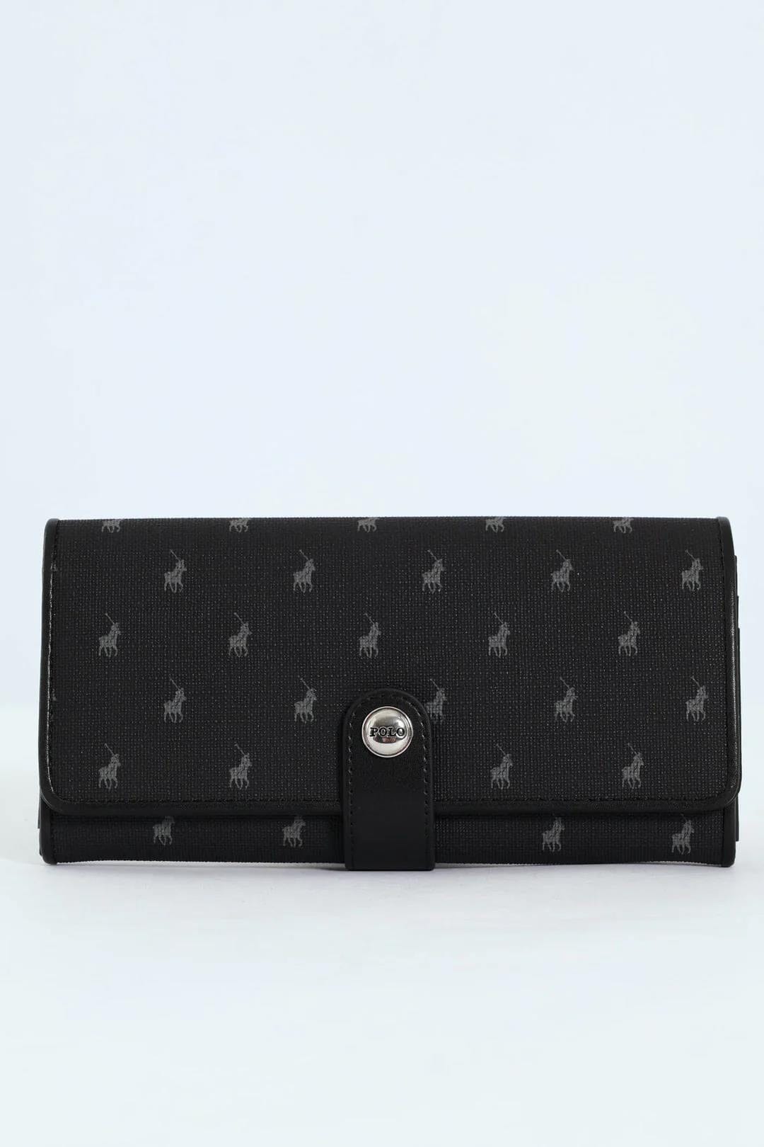 Polo New Iconic Clutch Purse Black | Polo
