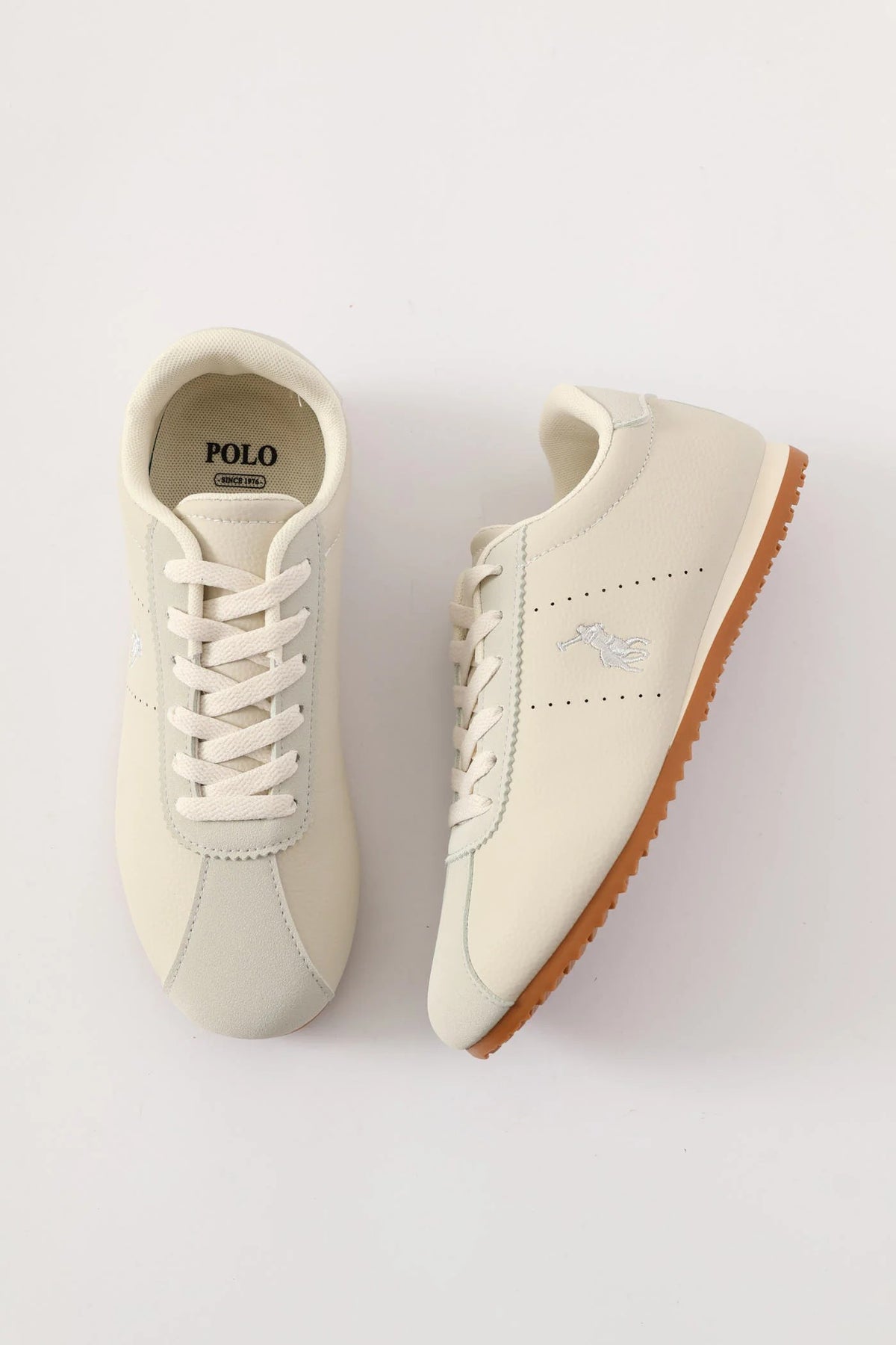Polo Womens Low Profile Sneaker Off White