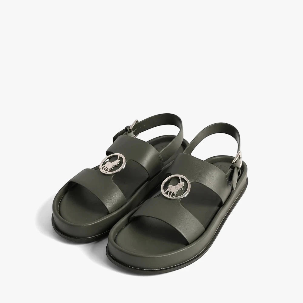 Polo Womens Moulded Trim Sandal Green | Polo