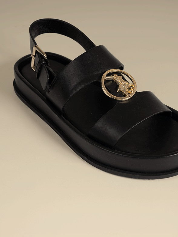 Polo Womens Moulded Unit Trim Sandal Black