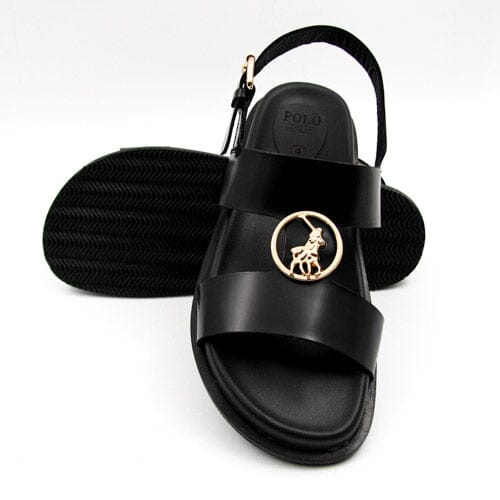 Polo Womens Moulded Unit Trim Sandal Black | Polo