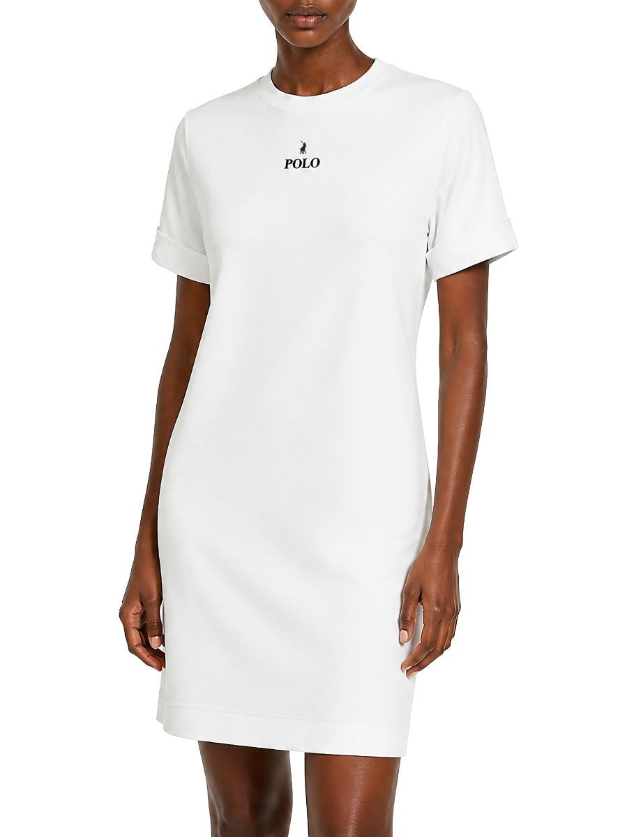 Polo Womens Nandi Short Sleeve Tee Dress White