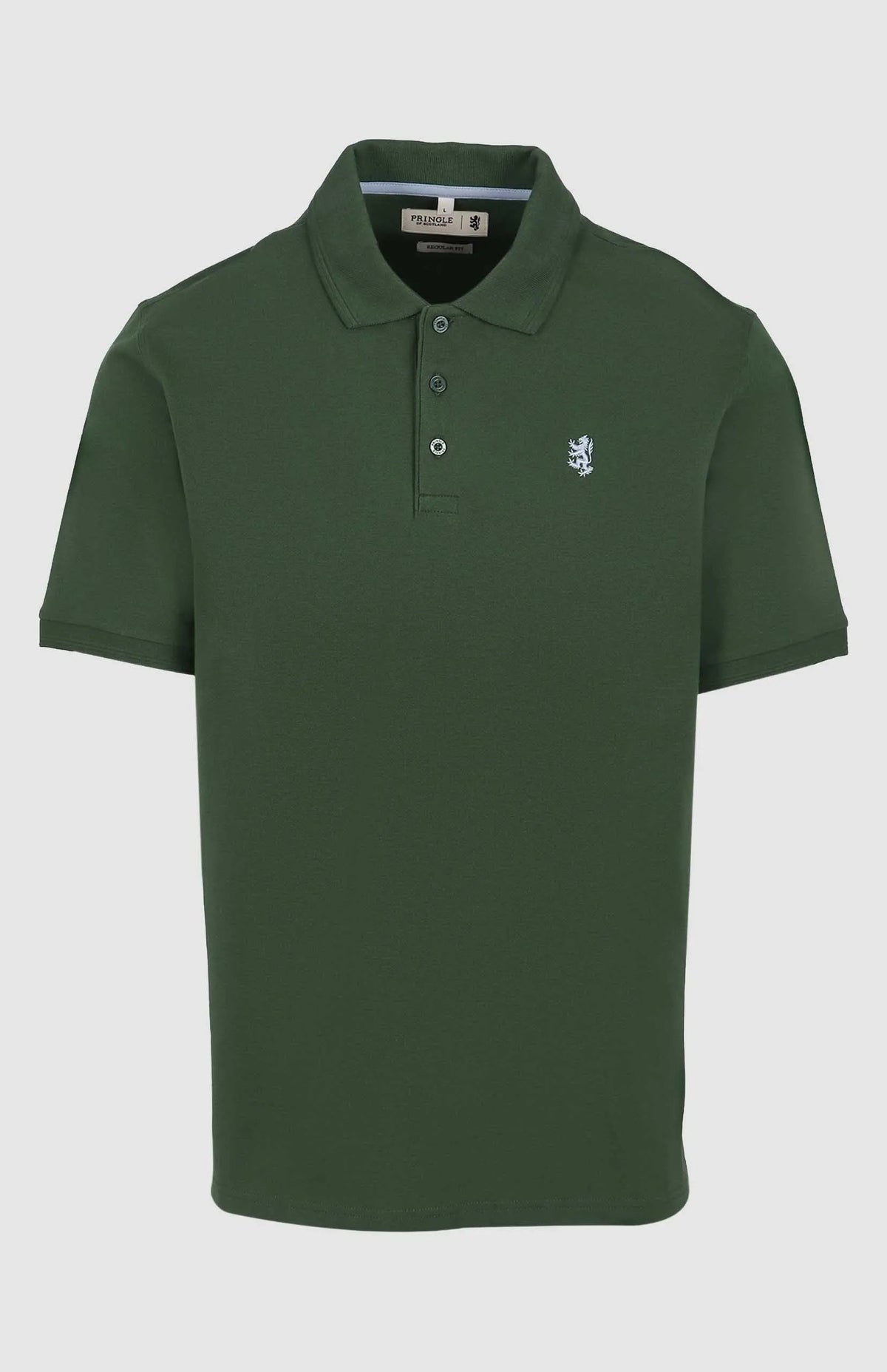 Pringle Mens Adam Pique Golfer Green