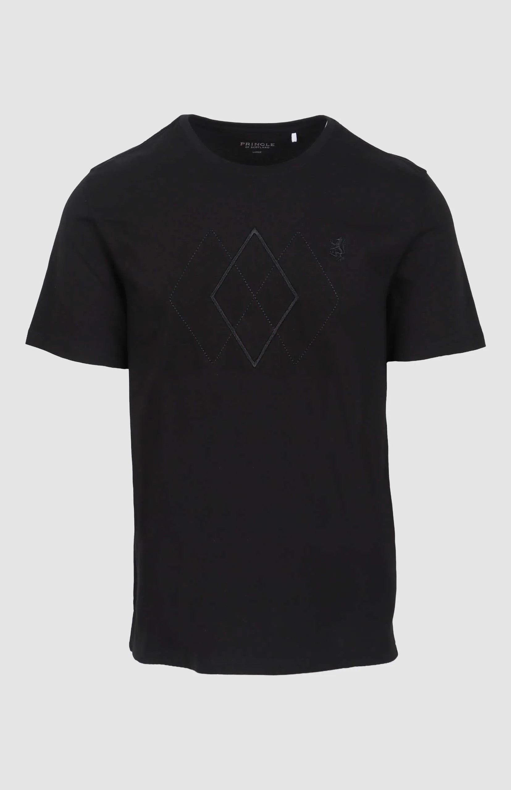 Pringle Mens Benjamin Embroid Tee Black