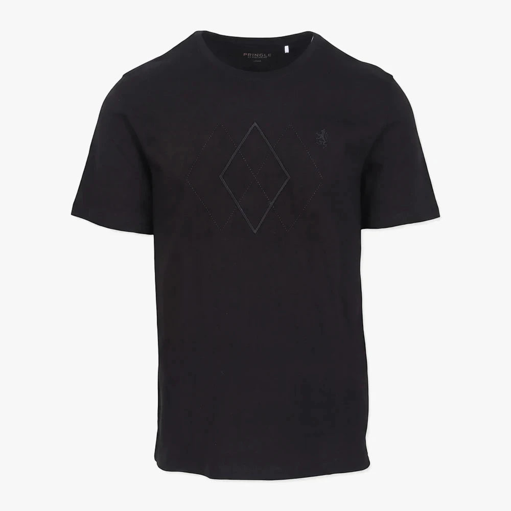 Pringle Mens Benjamin Embroid Tee Black | Pringle