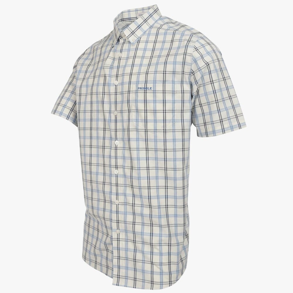 Pringle Mens Duke Classic Short Sleeve Shirt Mint | Pringle