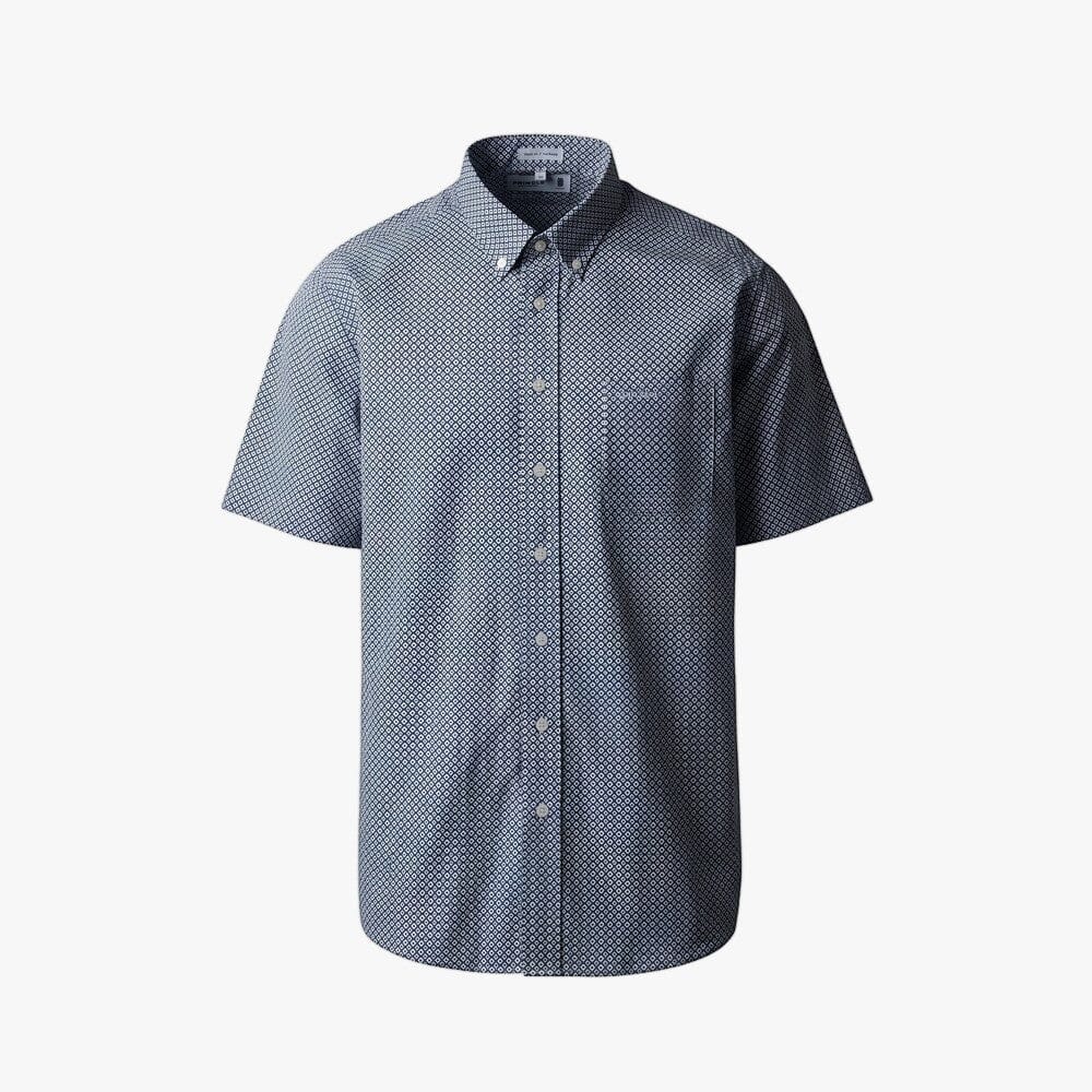 Pringle Mens Lance Short Sleeve Classic Shirt Blue | Pringle