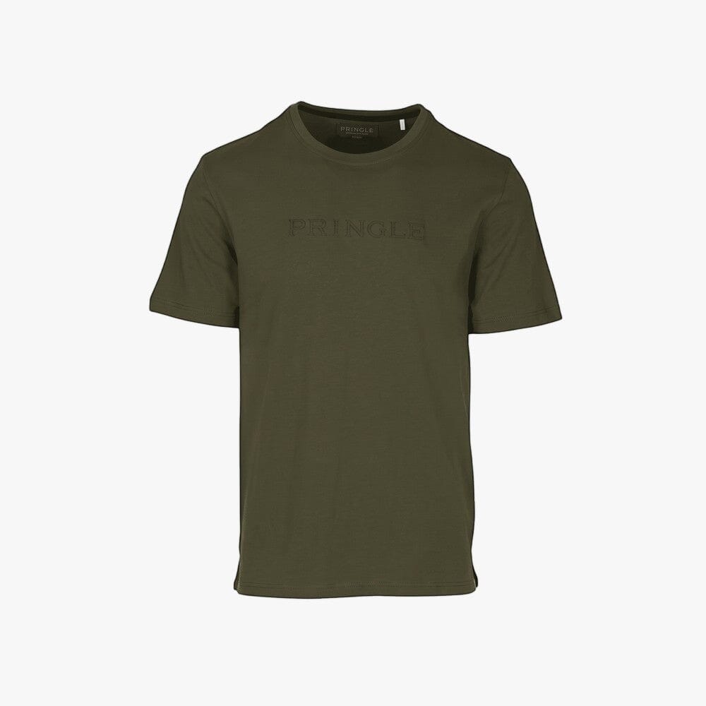 Pringle Mens Roger Embroid Tee Olive | Pringle