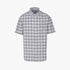 Pringle Mens Samual Oxford Check Short Sleeve Shirt Blue | Pringle