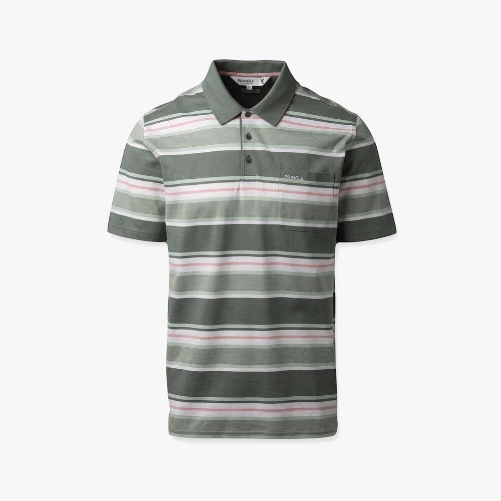 Pringle Mens Stephen Mercerised Golfer Green | Pringle