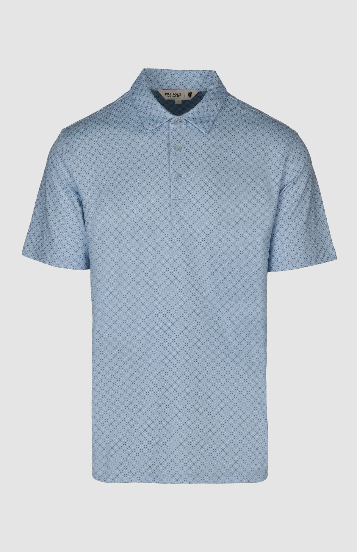 Pringle Mens Tom Performance Golfer Light Blue