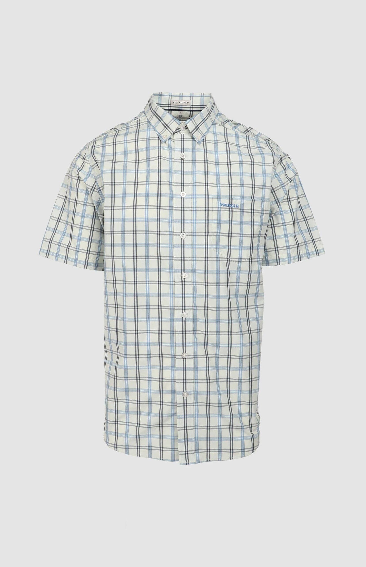 Pringle Mens Duke Classic Short Sleeve Shirt Mint | Pringle