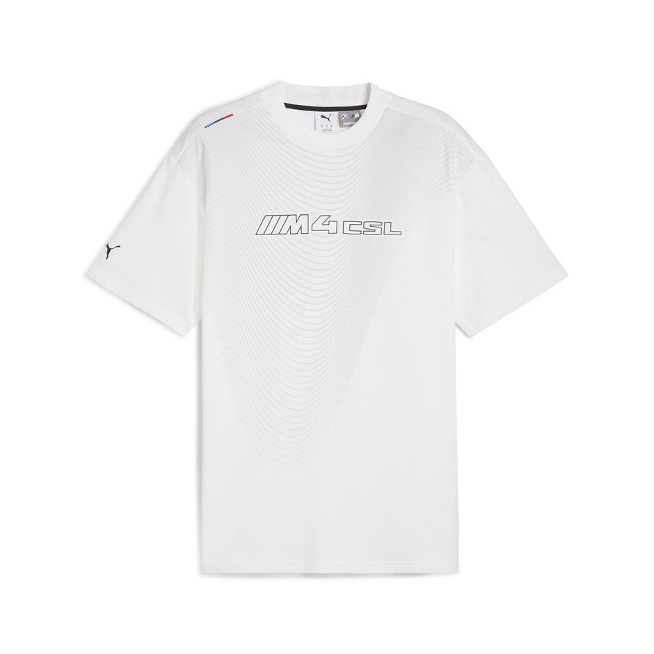 Puma Mens Bmw Mms Lifestyle Logo Tee White