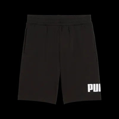 Puma Mens Ess Big Logo No 1 10" Shorts Black