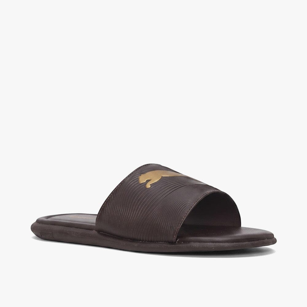 Puma Mens Sporty Embossed Slide Choc | Puma