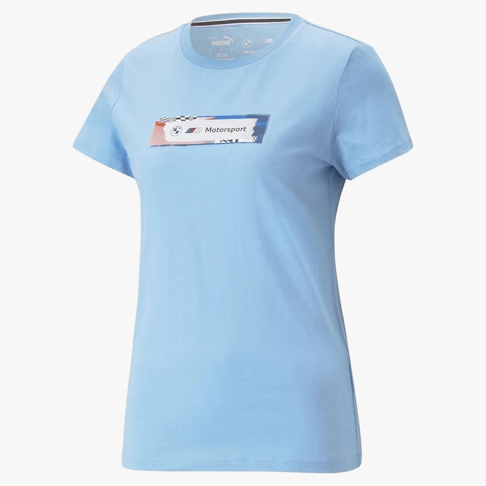Puma Womens Bmw Mms Statement Graphic Short Sleeve Tee Blue | Puma