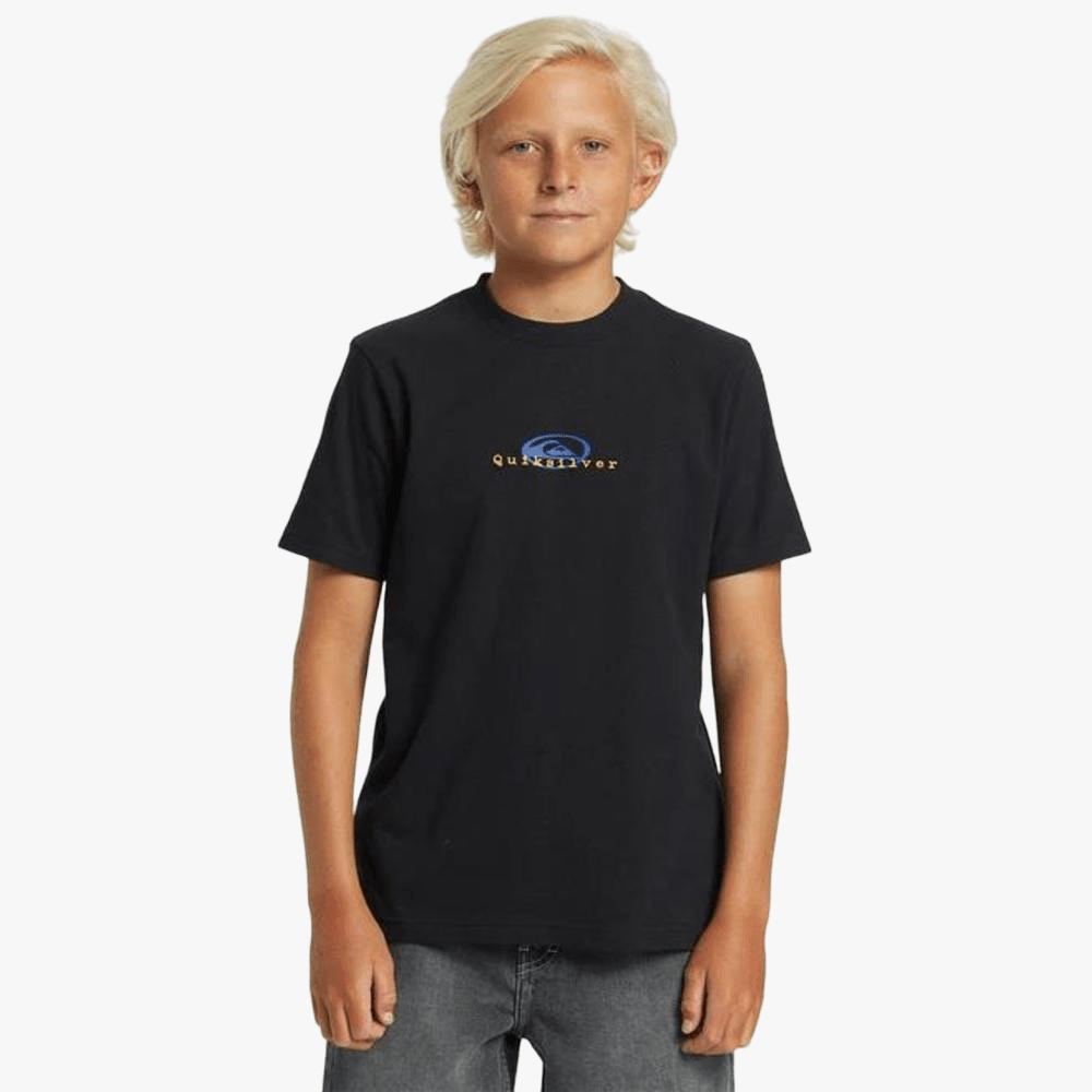 Quiksilver Boys Thermal Logo Short Sleeve Tee Black | Quiksilver