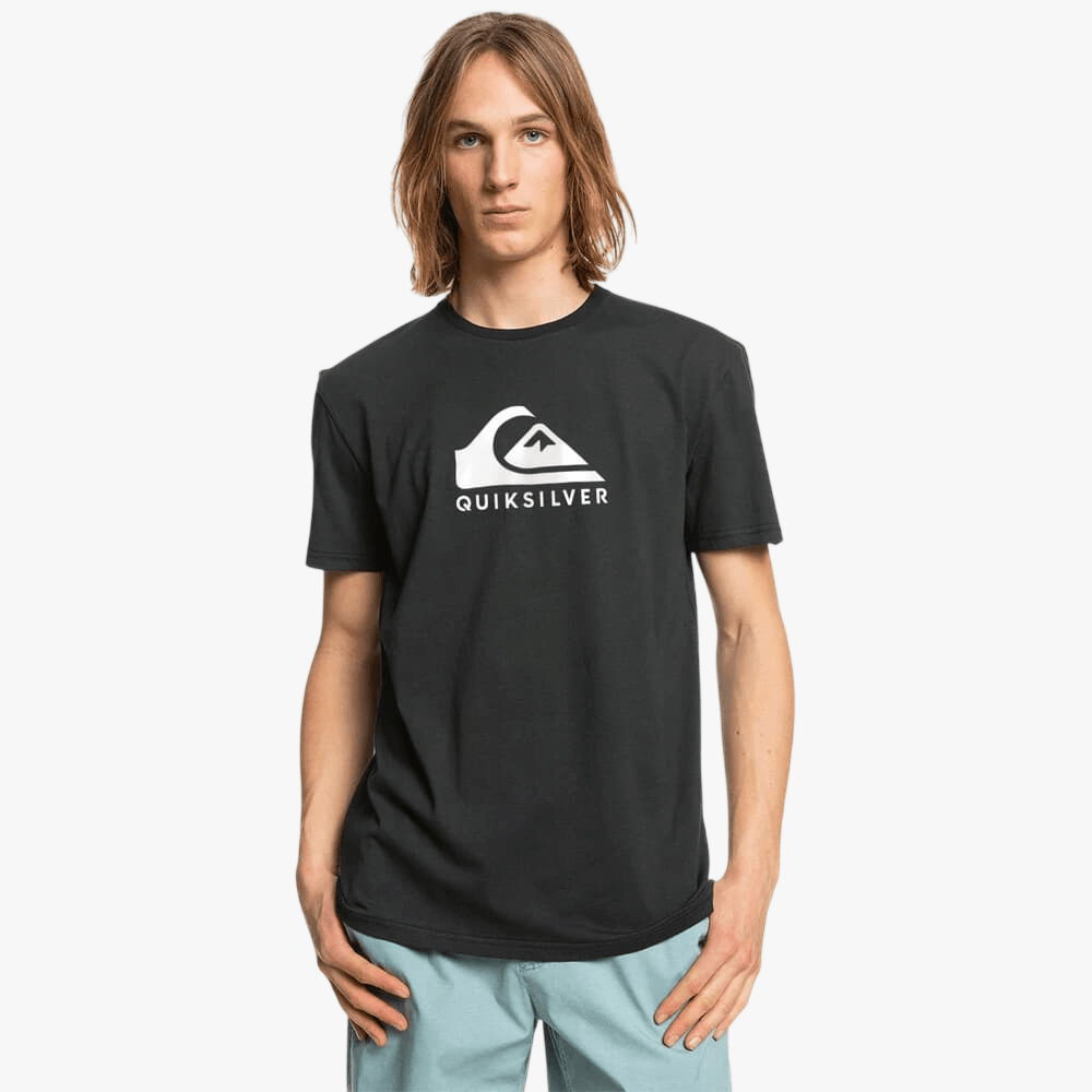 Quiksilver Mens Corp Logo Short Sleeve Tee Black | Quiksilver