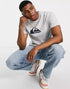Quiksilver Mens Corp Logo Short Sleeve Tee Grey Heather | Quiksilver