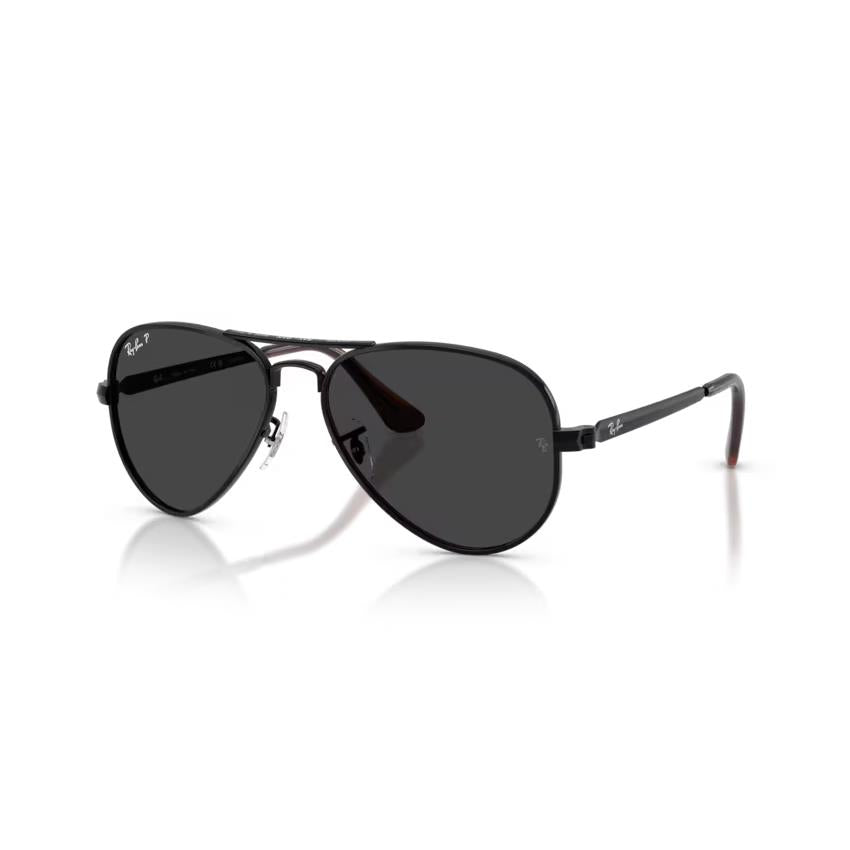 Rayban Uinsex Aviator Max Black Sunglass Black Polarized Lens