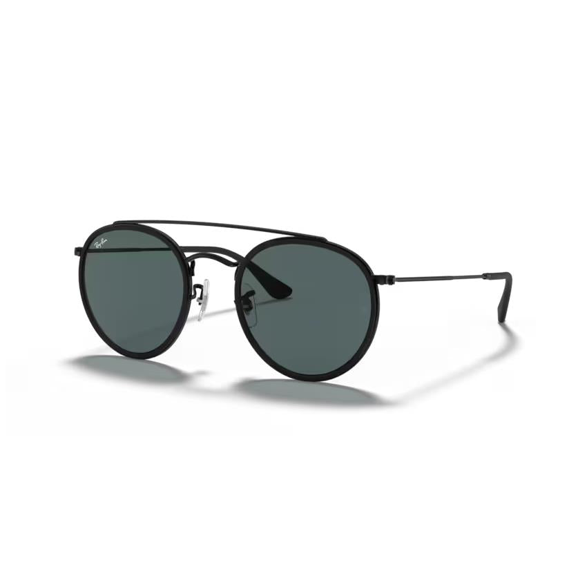 Rayban Unisex Black Sunglass Blue/Grey Lens
