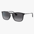Rayban Unisex Chris Rubber Black Frame Light Grey Dark Lens Sunglass | Rayban