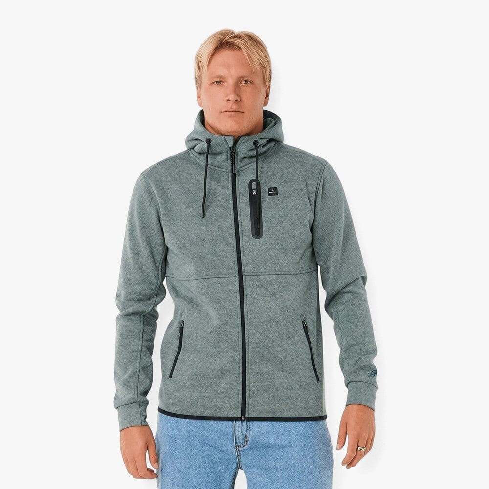 Ripcurl Mens Anti Series Departed Zip Thru Jacket Moss | Ripcurl