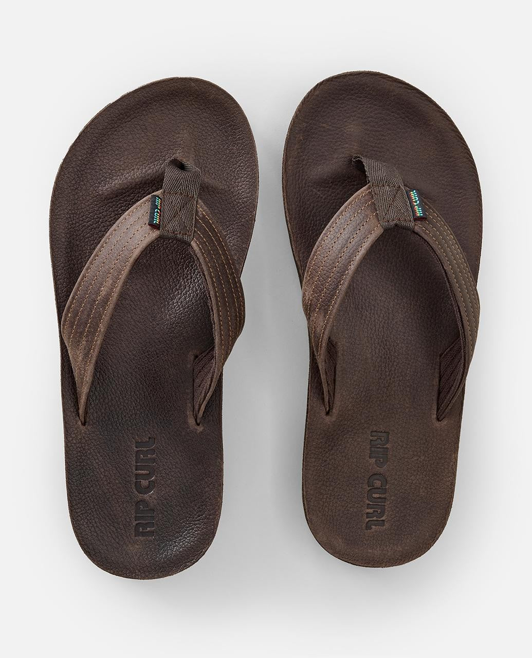 Ripcurl Mens Surf Revival Leather Sandal Dark Brown