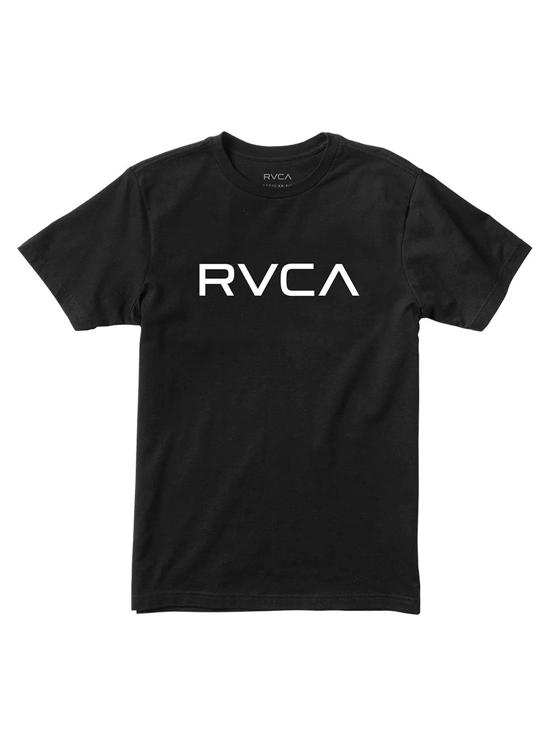 Rvca Boys Big Rvca Short Sleeve Tee Black White Logo