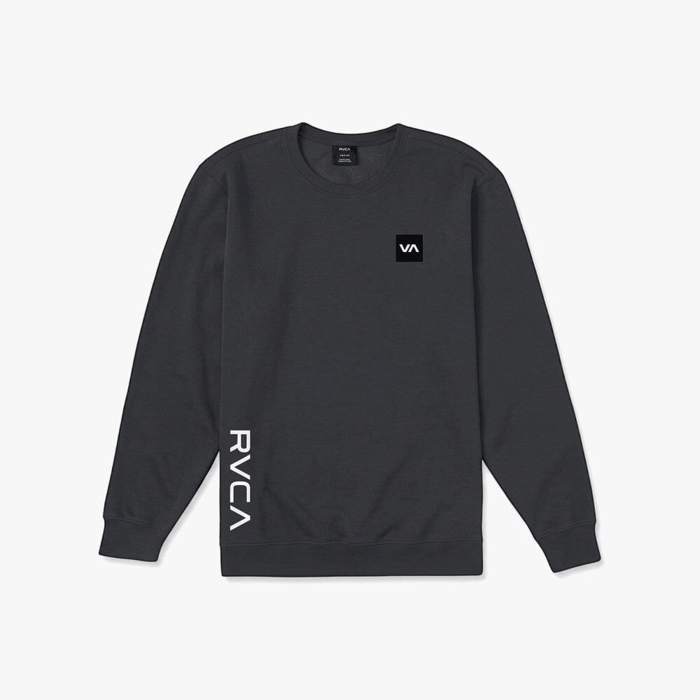 Rvca Mens 2X Crew Sweater Pirate Black | Rvca