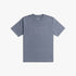 Rvca Mens Stitch Short Sleeve Tee in flint stone blue-grey with a white dashed RVCA logo on the chest, presented in a