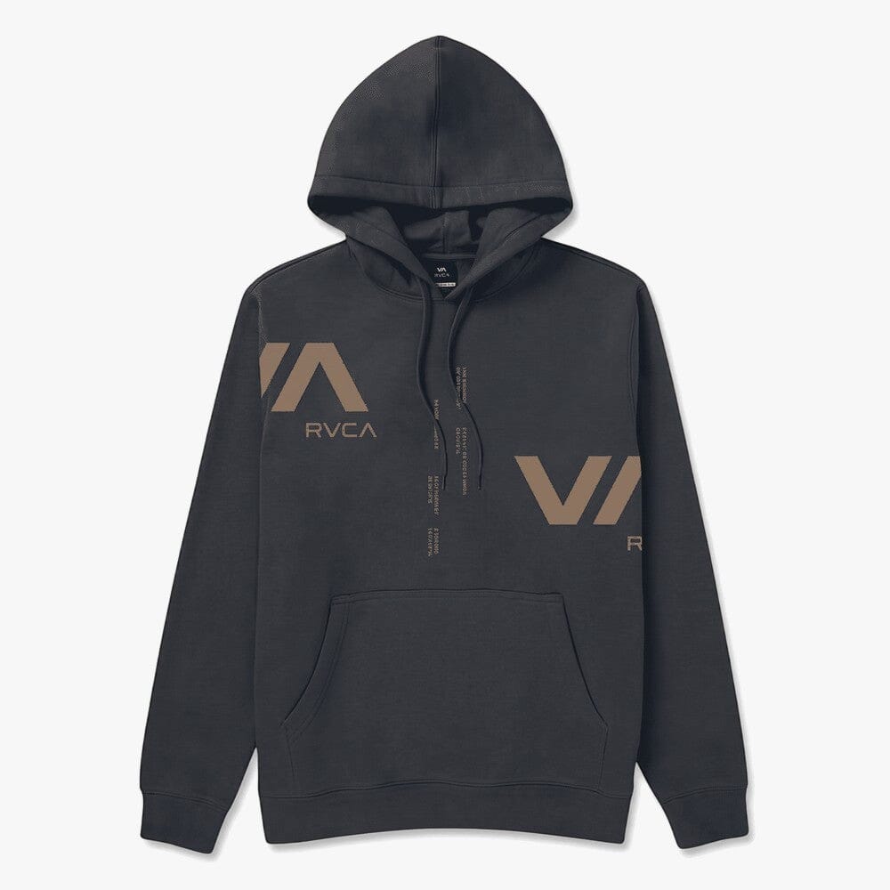 Rvca Mens Va Divided Hoody Pirate Black | Rvca