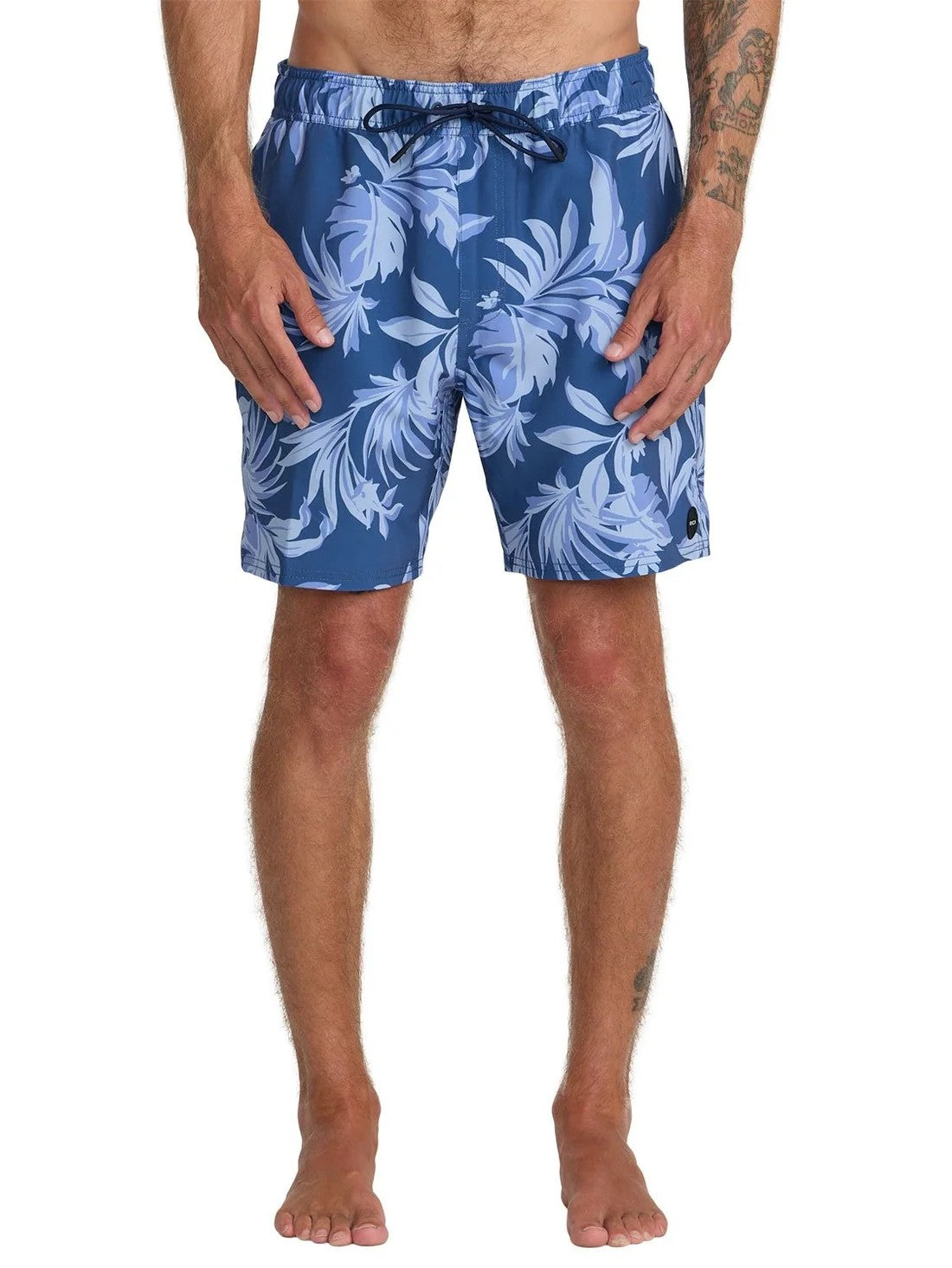 Rvca Mens Va Elastic 16" Volley Shorts Multi Floral