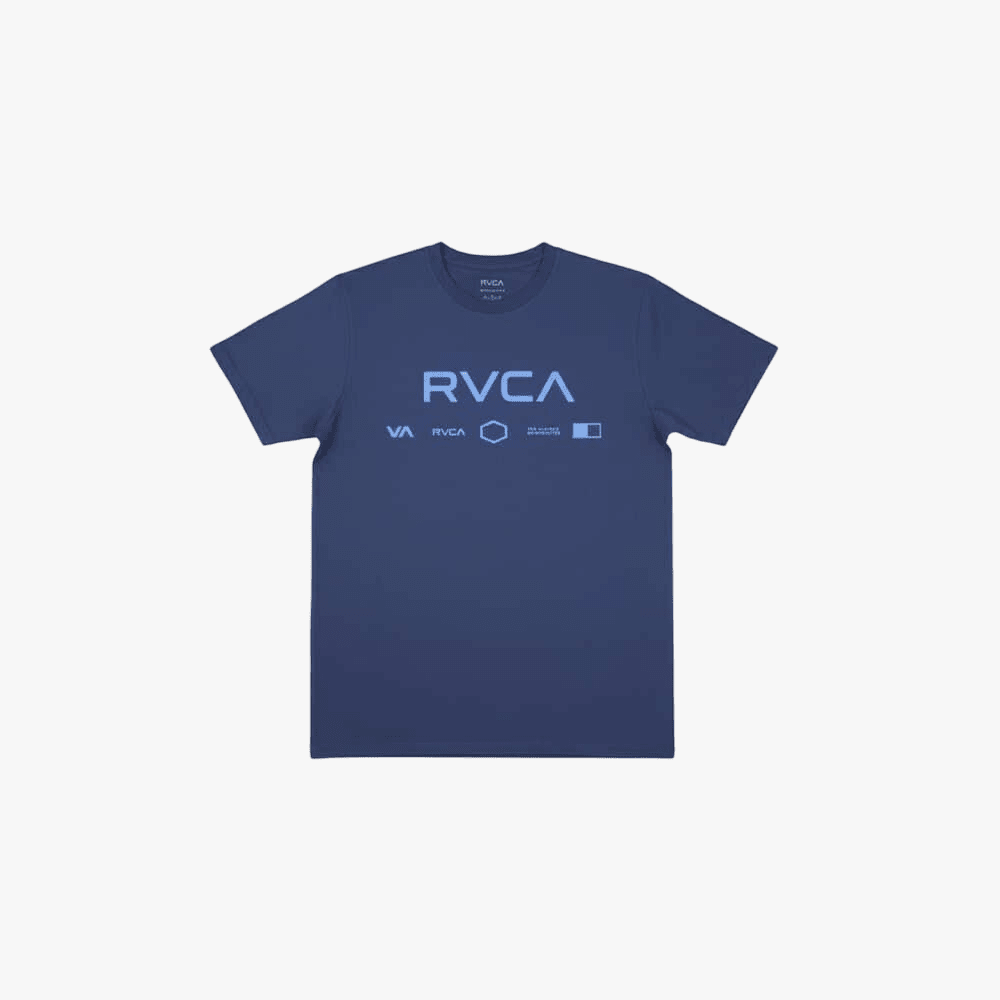 Rvca Mens Va Rvca Way Short Sleeve Tee Navy Blazer | Rvca