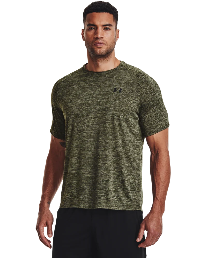 Under Armour Mens Tech 2.0 Short Sleeve Tee 390 Olive | Under Armour