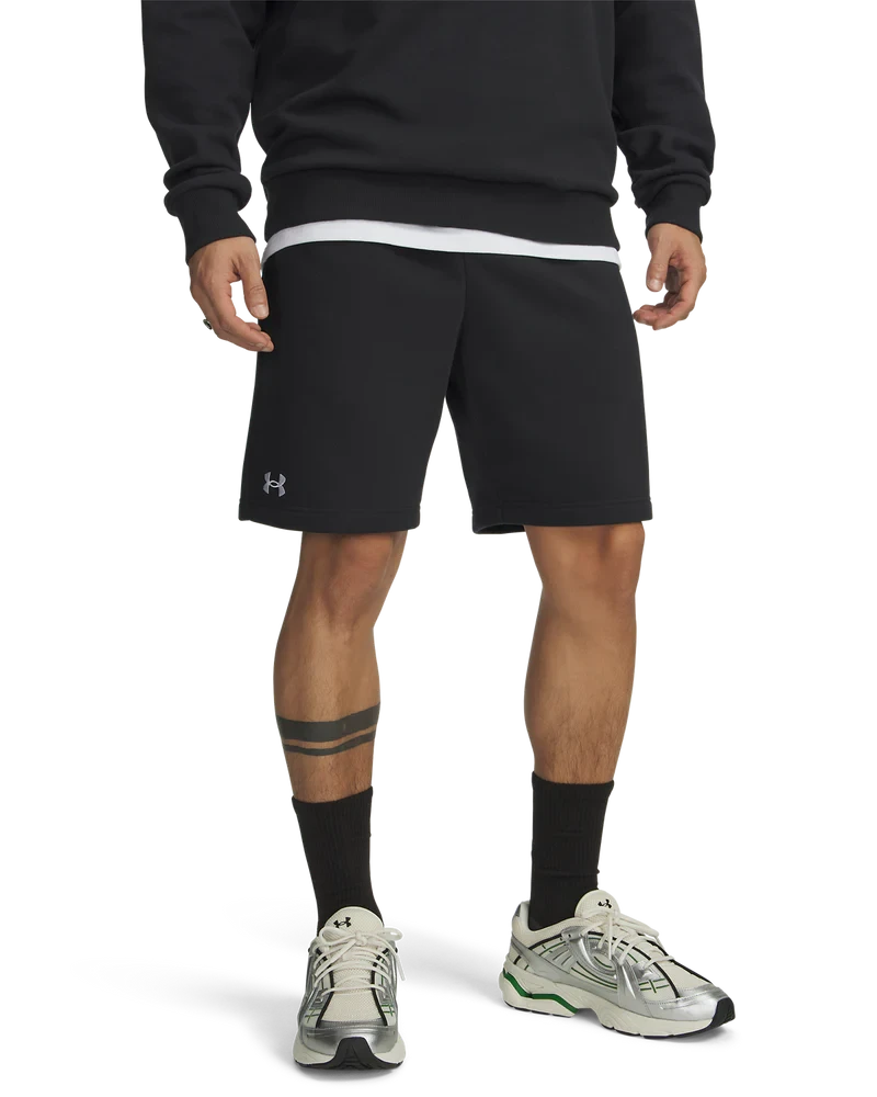 Under Armour Mens Rival Fleece Shorts Black | Under Armour