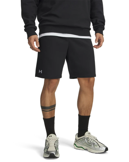 Under Armour Mens Rival Fleece Shorts Black | Under Armour